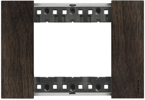 Рамка горизонтальная Legrand BTicino Living Now 1-м. 3 мод. дерево орех картинка